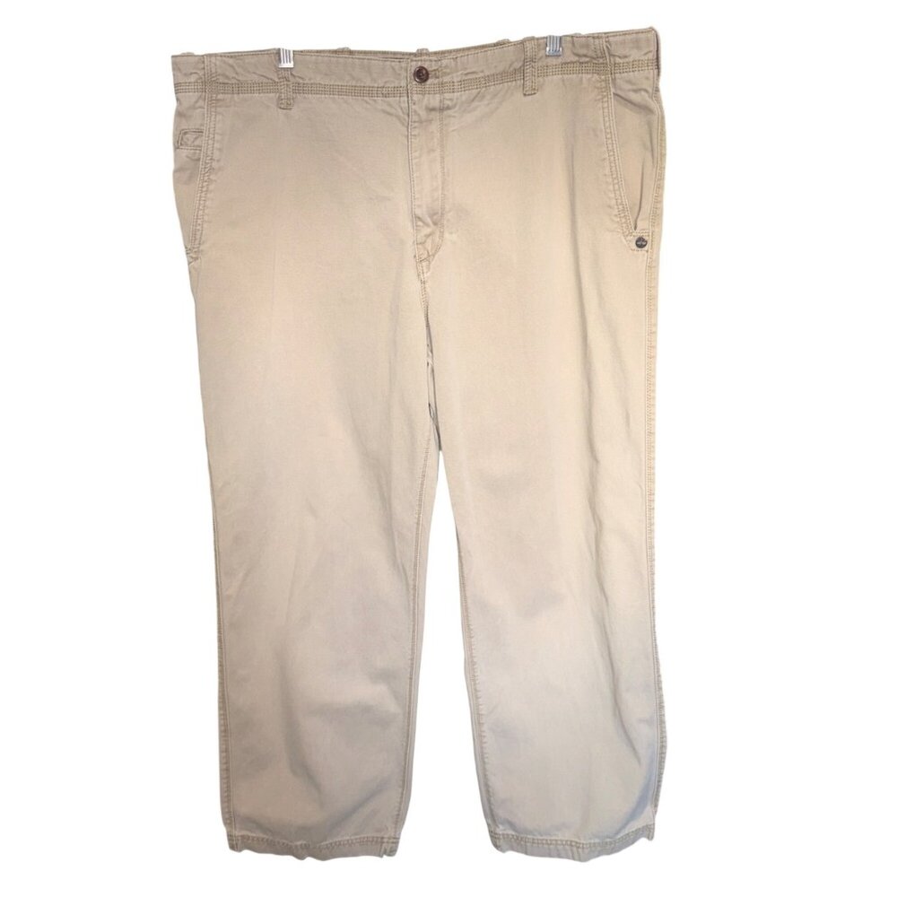 Timberland Chino Pants Mens 42x30 Beige 100% Cotton Classic Fit Casual